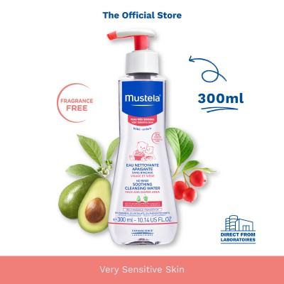 Mustela Soothing No-Rinse Cleansing Water (Fragrance-free) 300ml [Sensitive Skin][Diaper Change](exp 06/2025)